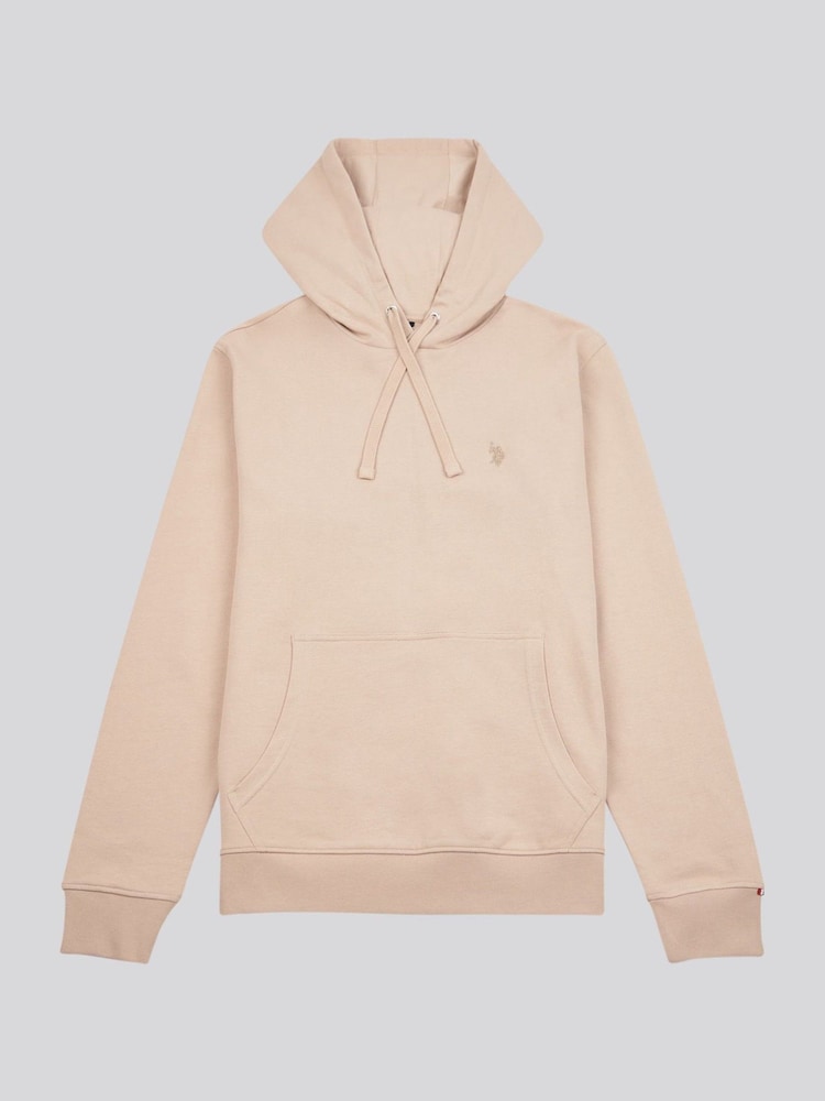 U.S. Polo Assn. Natural Mens Double Horsemen Loopback Hoodie - Image 1 of 4