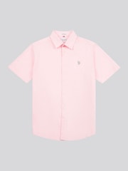 U.S. Polo Assn. Pink Mens Linen Blend Short Sleeve Shirt - Image 5 of 7