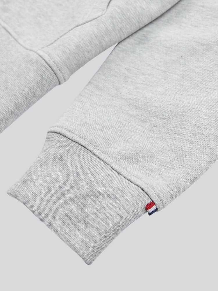 U.S. Polo Assn. Grey Mens Double Horsemen Loopback Zip Hoodie - Image 4 of 4