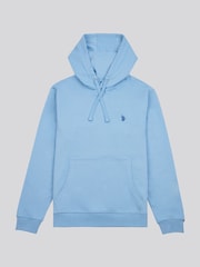 U.S. Polo Assn. Dark Blue Mens Double Horsemen Loopback Hoodie - Image 1 of 4