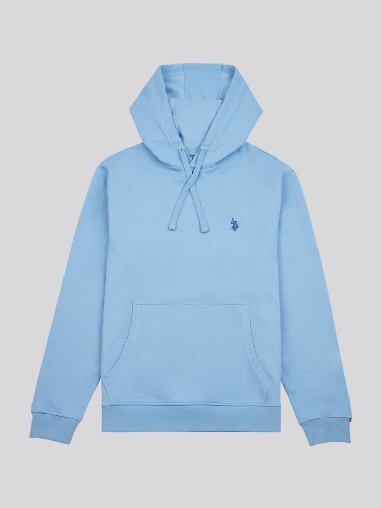 U.S. Polo Assn. Dark Blue Mens Double Horsemen Loopback Hoodie - Image 1 of 4
