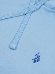 U.S. Polo Assn. Dark Blue Mens Double Horsemen Loopback Hoodie - Image 3 of 4