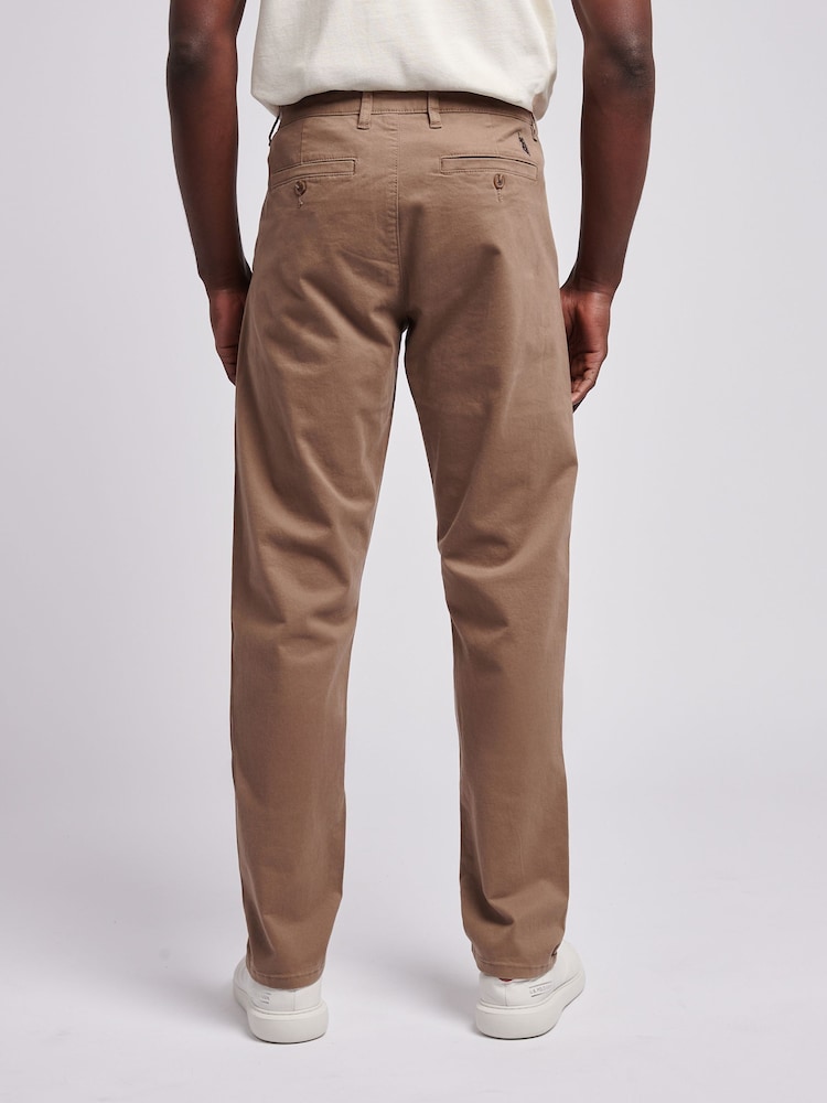 U.S. Polo Assn. Light Natural Mens Classic Chinos Trousers - Image 2 of 9
