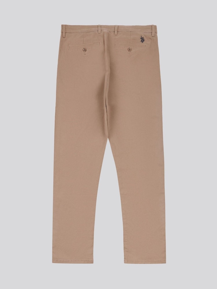 U.S. Polo Assn. Light Natural Mens Classic Chinos Trousers - Image 7 of 9