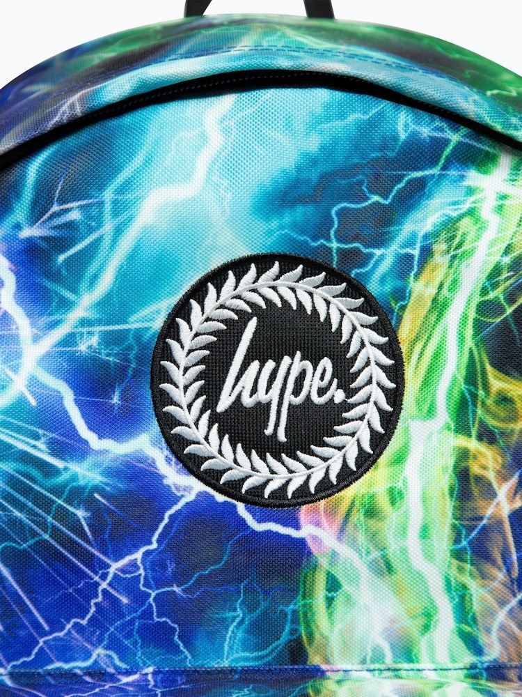 Hype. Boys Blue Iconic Multicolored Lightning Storm Backpack - Image 5 of 5