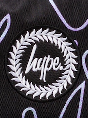Hype. Girls Purple Glitter Scribble Hearts Iconic Backpack - Image 4 of 5