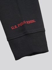 U.S. Polo Assn. Black Mens Chuck Loopback Crew 100% Cotton Sweatshirt - Image 11 of 11