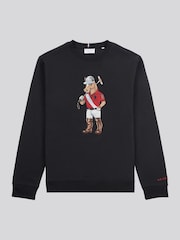 U.S. Polo Assn. Black Mens Chuck Loopback Crew 100% Cotton Sweatshirt - Image 7 of 11