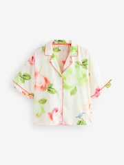 B by Ted Baker Ecru Satin Button Through Shorts Set - Image 6 of 10