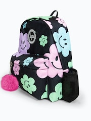 Hype. Girls Iconic Happy Flower Black Backpack - Image 2 of 3