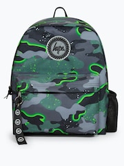 Hype. Boys Green Iconic Glow Camo Backpack - Image 1 of 5