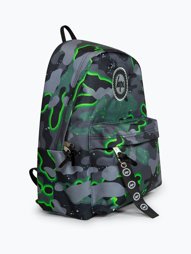Buy Boys Green Iconic Glow Camo Backpack from the Next UK
