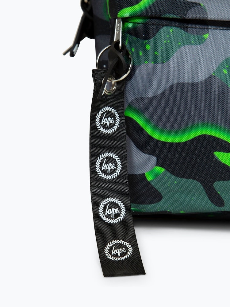 Hype. Boys Green Iconic Glow Camo Backpack - Image 5 of 5