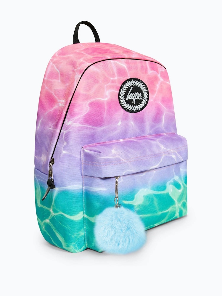 Hype. Girls Pink Pastel Pool Iconic School Backpack - Image 3 of 3