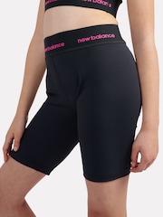 New Balance Black Girls Harmony High Rise Sport Cycle Shorts - Image 4 of 8