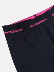 New Balance Black Girls Harmony High Rise Sport Cycle Shorts - Image 8 of 8