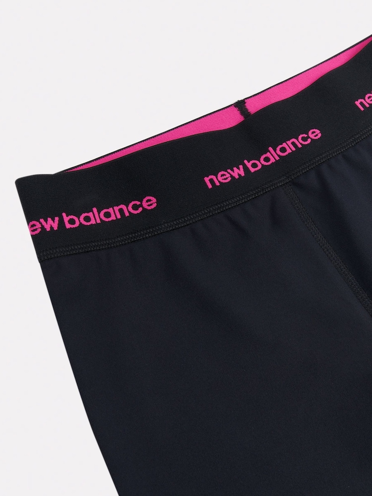 New Balance Black Girls Harmony High Rise Sport Cycle Shorts - Image 8 of 8