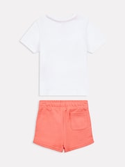 White pink - New Balance Kids Jersey Ringer T-Shirt & Shorts Set - Image 2 of 5
