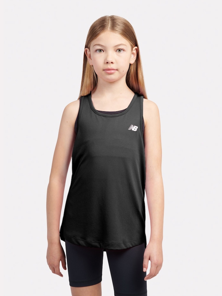 Negro - New Balance Kids Athletic Tank - Imagen 1 de 8
