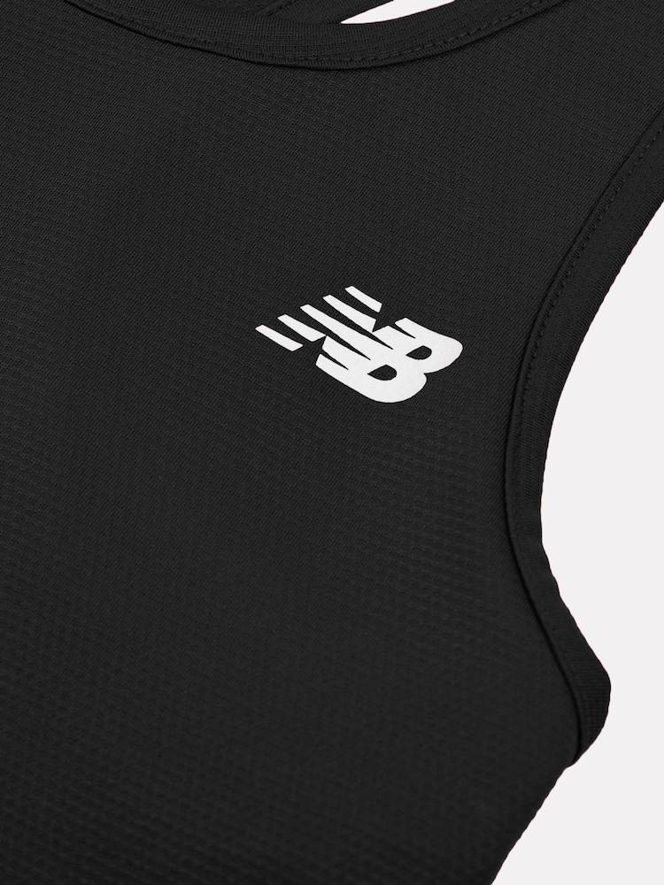 Negro - New Balance Kids Athletic Tank - Imagen 8 de 8