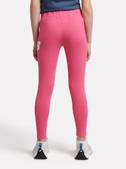 New Balance Pink Kids Stacked Logo Leggings - Image 2 of 4