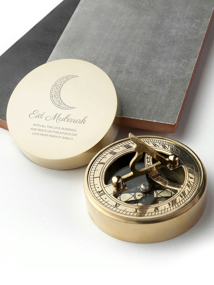 Personalised Eid Mubarak Sundial Compass by Treat Republic - Image 5 of 5