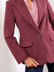 Lipsy Burgundy Red Single Breasted Blazer - Image 2 of 4