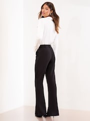 Lipsy Black Tailored Slim Flare Leg Trousers - Image 2 of 4