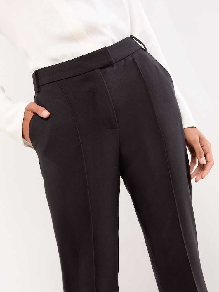 Lipsy Black Tailored Slim Flare Leg Trousers - Image 4 of 4