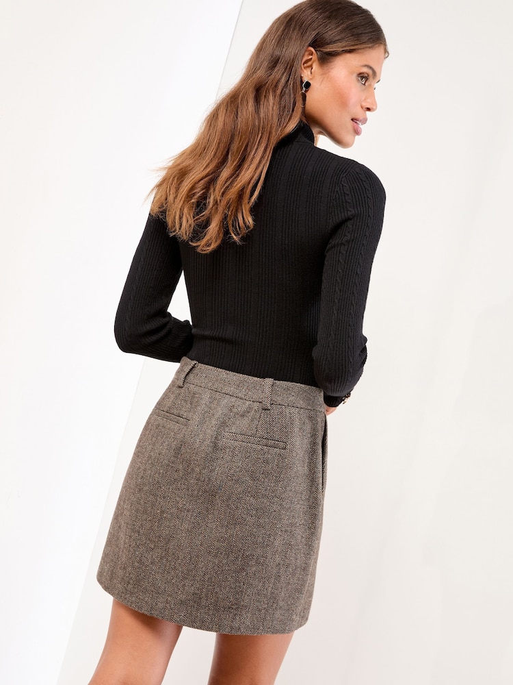 Cinza - Lipsy Mini Split Side Skirt - Imagem 4 de 4