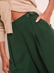 Friends Like These Green Adjustable Waist Premium Wide Leg Trousers - Image 2 of 4