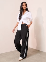 Friends Like These Black Side Stripe Pull On Trousers - Image 3 of 4