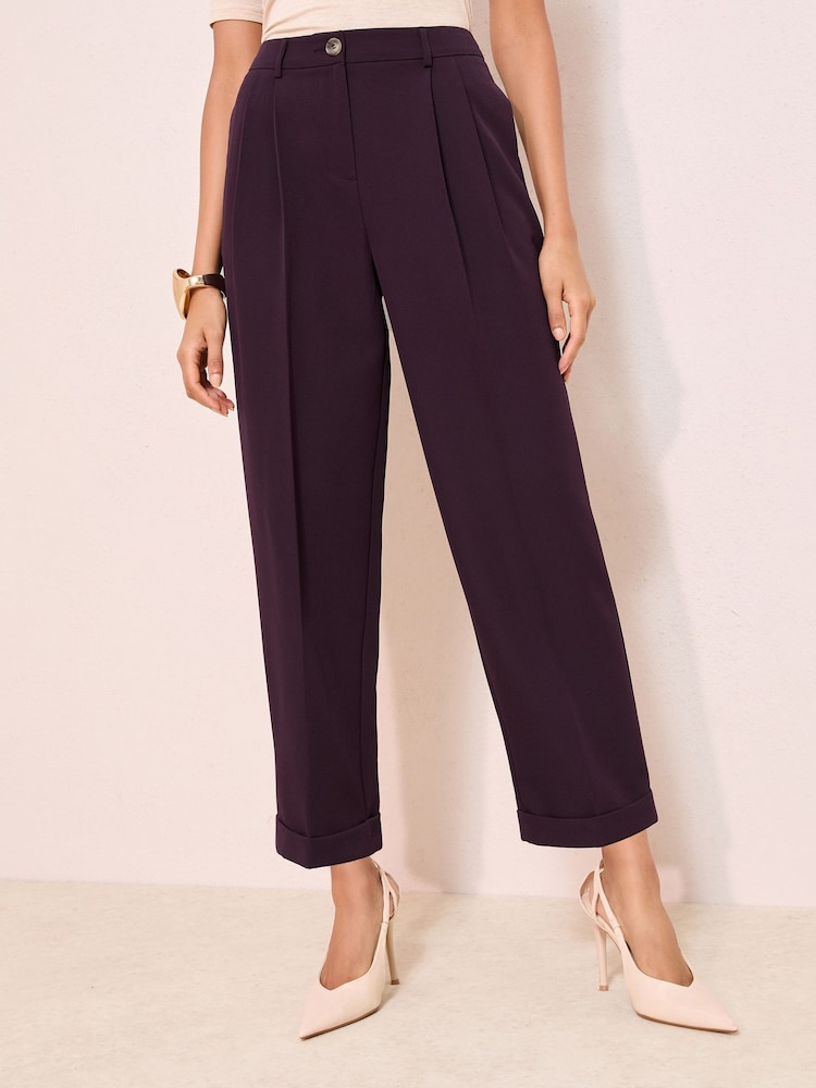 Friends Like These Purple Boyfriend Relaxed Trousers - Image 1 of 4