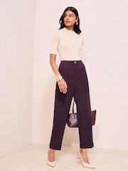 Friends Like These Purple Boyfriend Relaxed Trousers - Image 3 of 4