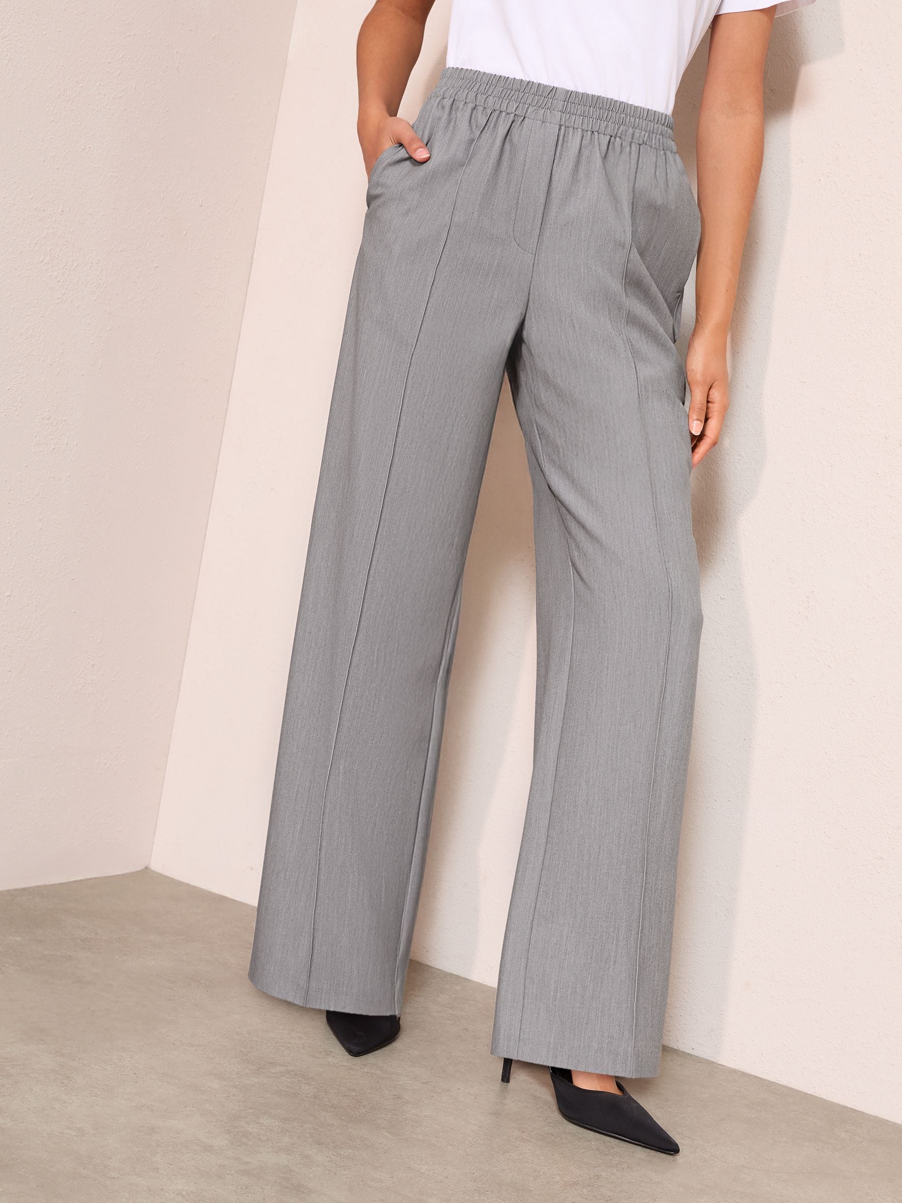 Buy Friends Like These Grey Elasticated Waist Pull On Tailored