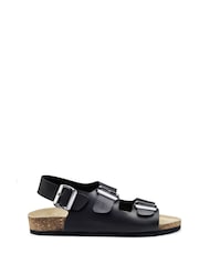Hotter Black Regular Fit Broadwalk Buckle Sandals - Image 1 of 4