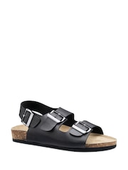 Hotter Black Regular Fit Broadwalk Buckle Sandals - Image 2 of 4
