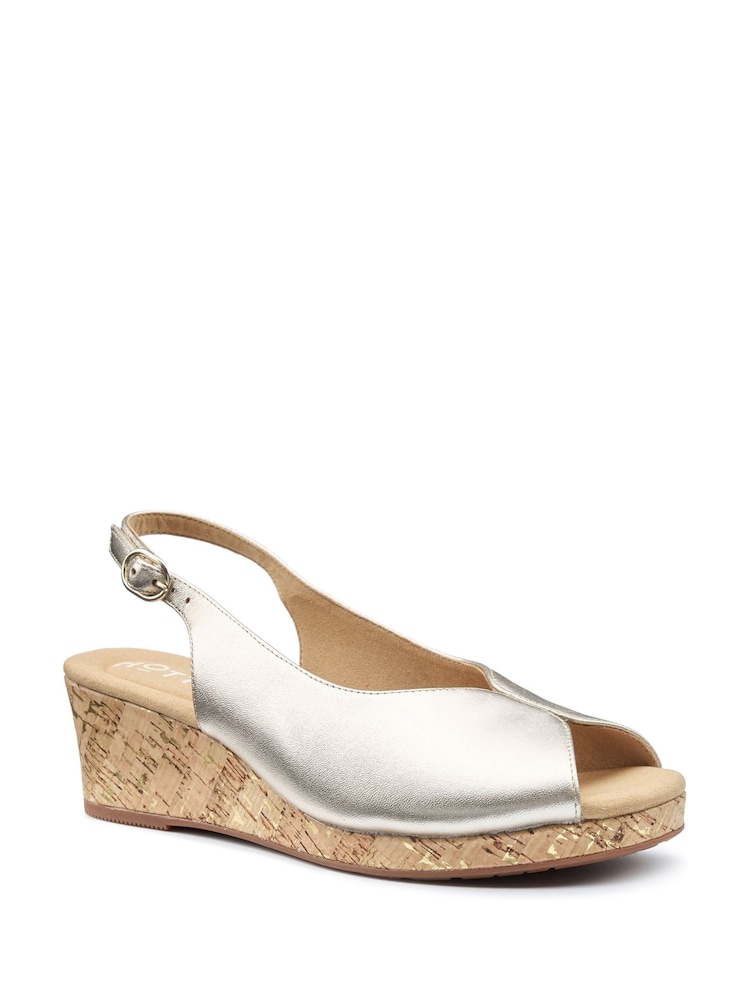 Hotter Gold Regular Fit Atlantic Buckle Sandals - Image 2 of 4