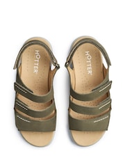 Hotter Green Wide Fit Abigail Touch-Fastening Sandals - Image 4 of 4