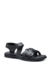 Hotter Black Regular Fit Aurora Touch-Fastening Sandals - Image 2 of 4