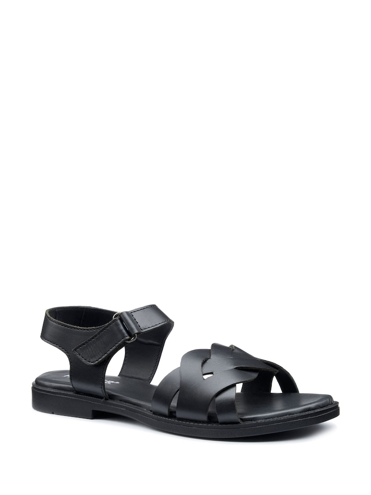 Hotter Black Regular Fit Aurora Touch-Fastening Sandals - Image 2 of 4