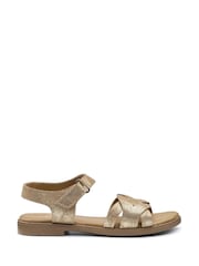 Hotter Gold Regular Fit Aurora Touch-Fastening Sandals - Image 1 of 4