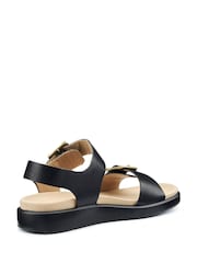 Hotter Black Wide Fit Corfu Buckle Sandals - Image 3 of 4