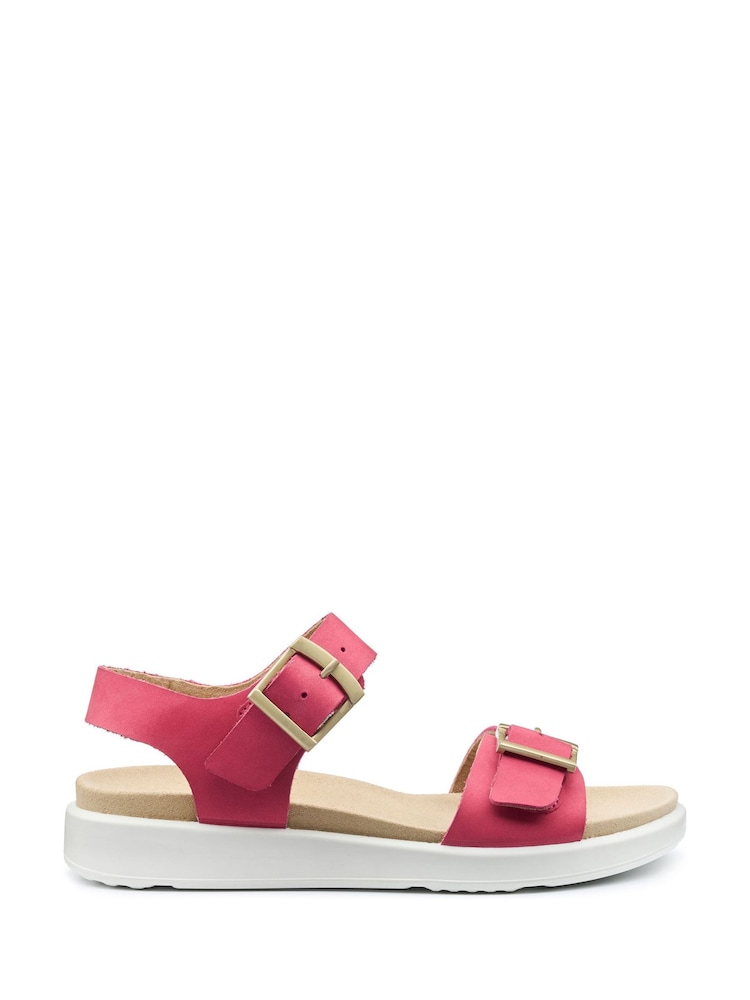 Hotter Pink Wide Fit Corfu Buckle Sandals - Image 1 of 4
