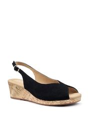 Hotter Black Regular Fit Atlantic Buckle Sandals - Image 2 of 4