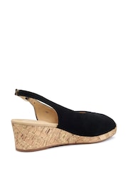 Hotter Black Regular Fit Atlantic Buckle Sandals - Image 3 of 4