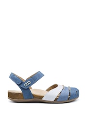 Hotter Blue Wide Fit Denali Touch-Fastening Sandals - Image 1 of 4