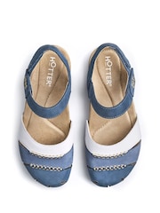Hotter Blue Wide Fit Denali Touch-Fastening Sandals - Image 4 of 4