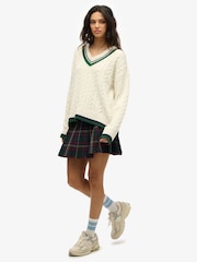 Verde - Minifalda de cuadros plisada vintage de Superdry - Imagen 1 de 10