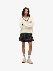 Verde - Minifalda de cuadros plisada vintage de Superdry - Imagen 2 de 10
